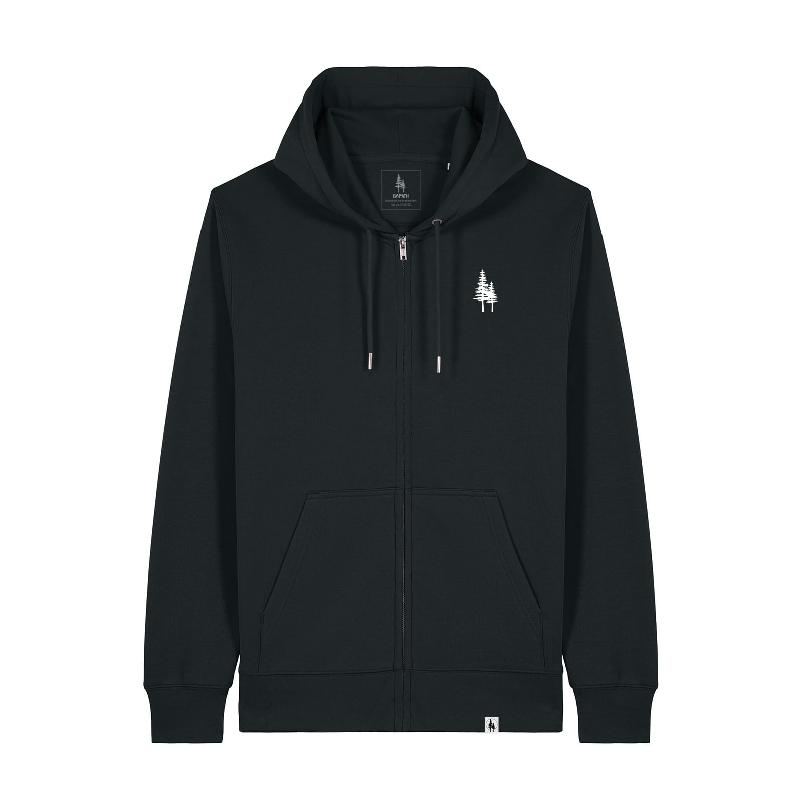 Hanorac subtire cu fermoar Conor, print Logo Empath
