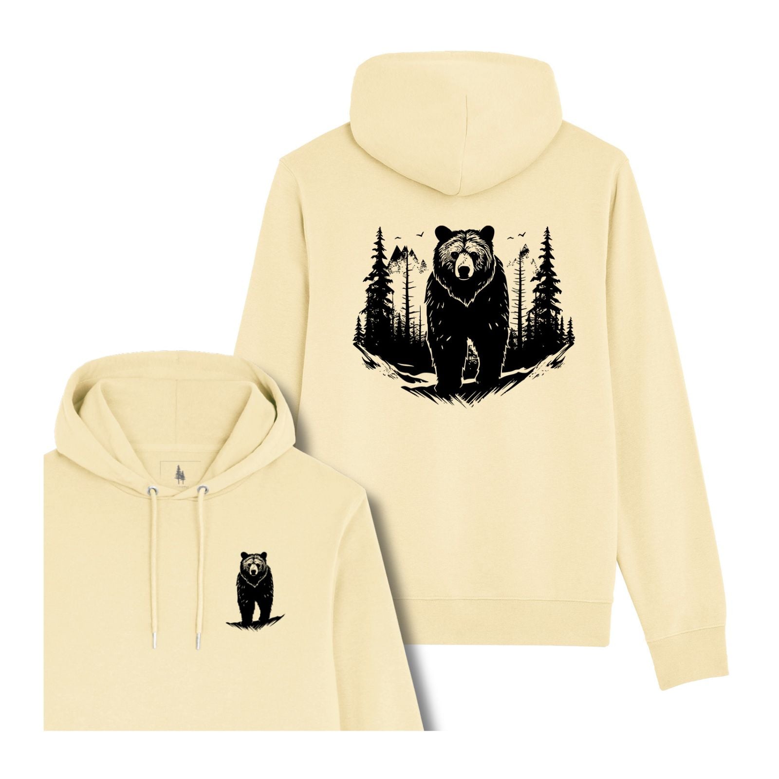 Hanorac subtire unisex Arco, print King of Woods