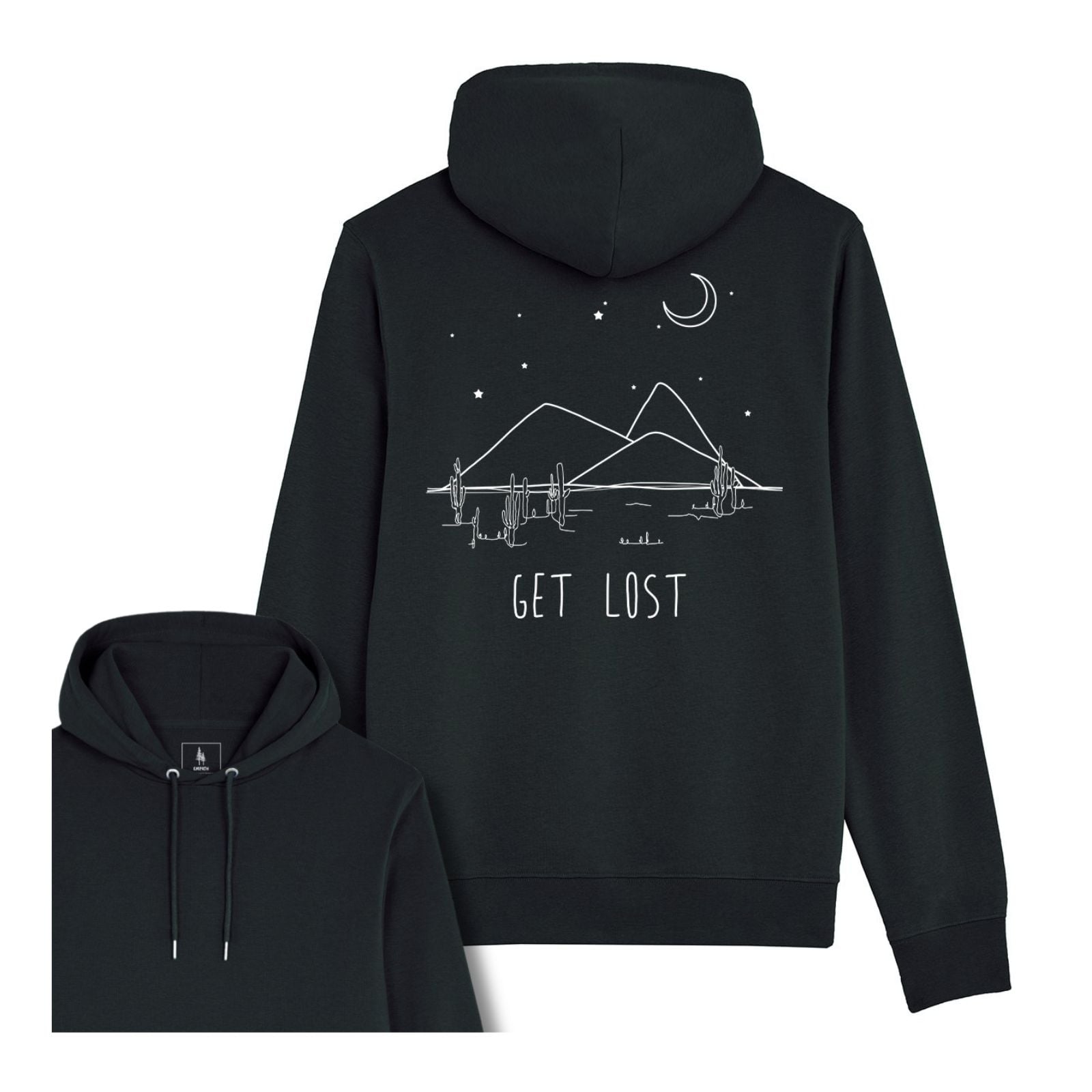 Hanorac subtire unisex Arco, print Get Lost