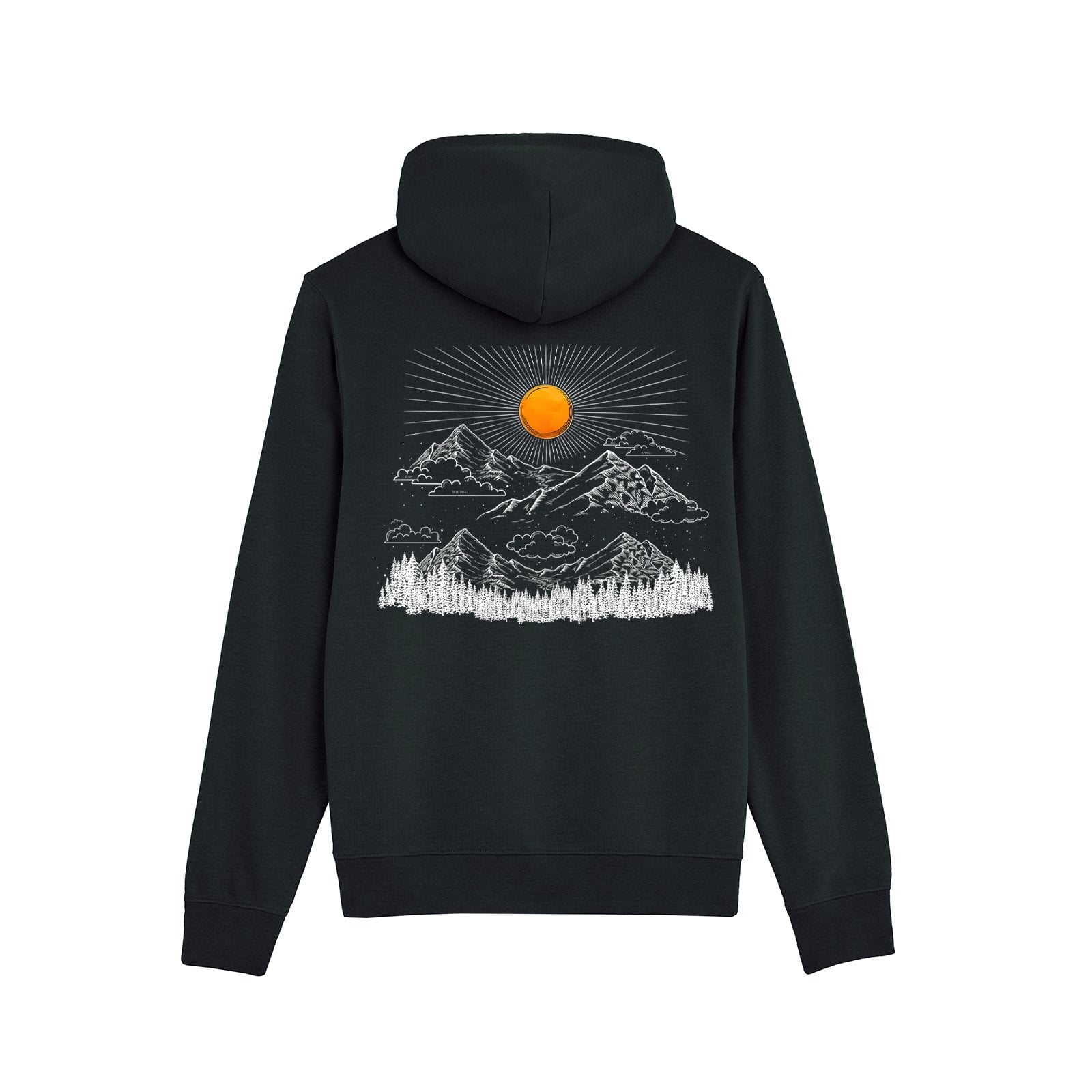 Hanorac subtire unisex Arco, print Sunrise in the Mountains