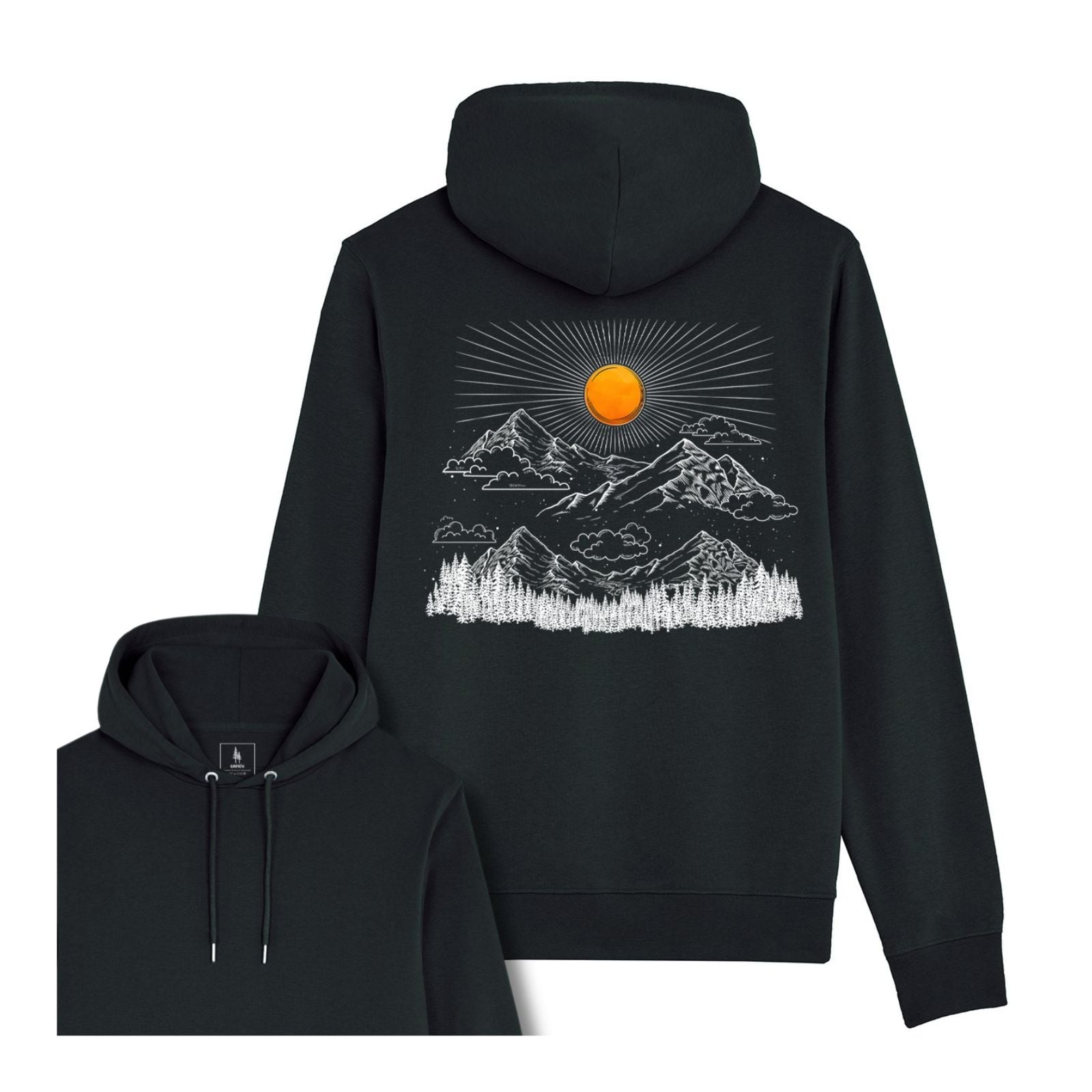 Hanorac subtire unisex Arco, print Sunrise in the Mountains