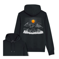 Hanorac subtire unisex Arco, print Sunrise in the Mountains