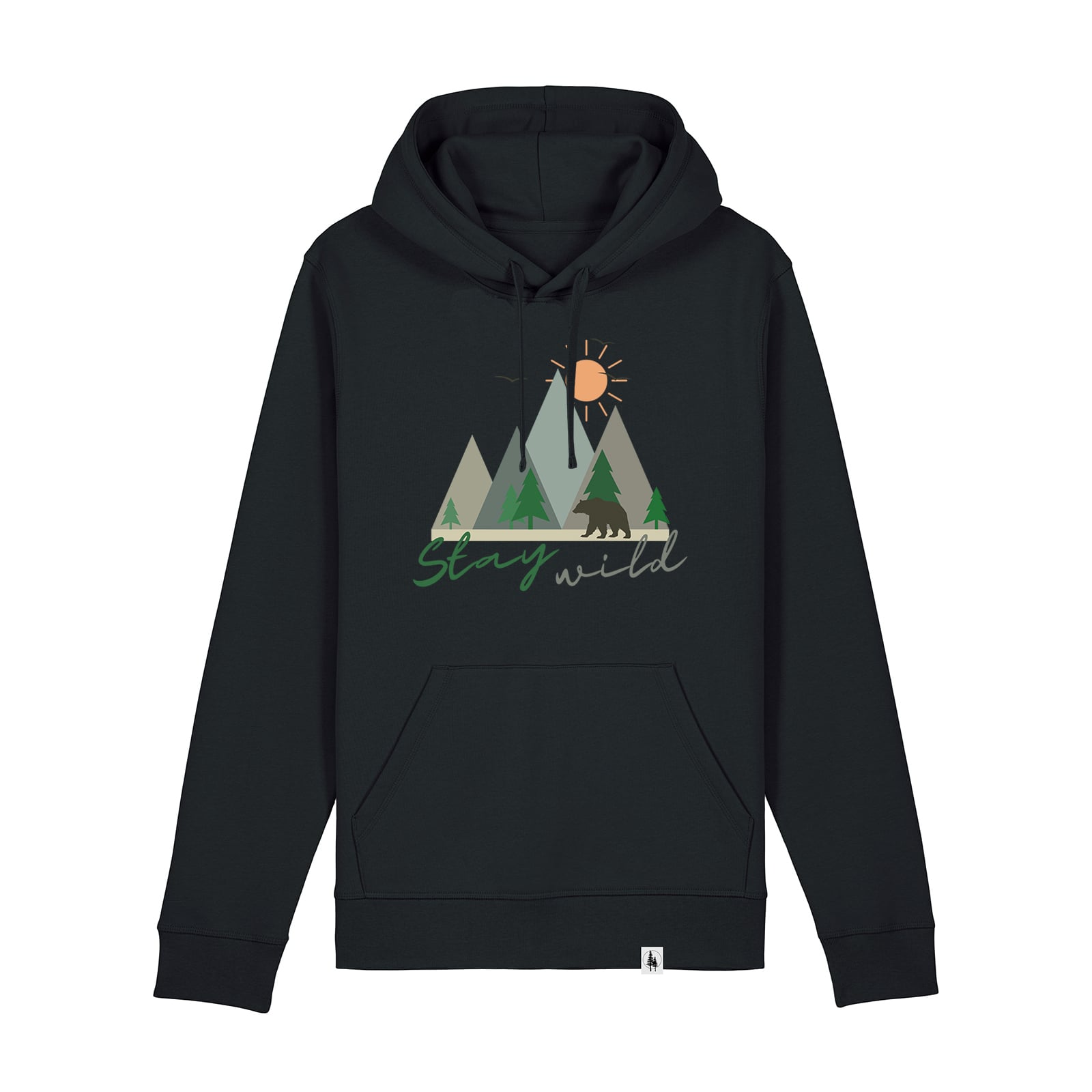 Hanorac unisex Drum, print Stay Wild