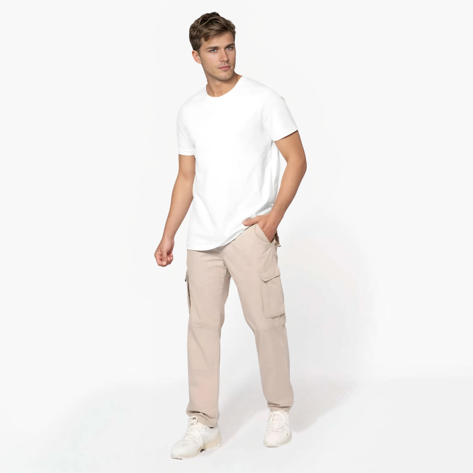 Pantaloni subtiri cu mai multe buzunare