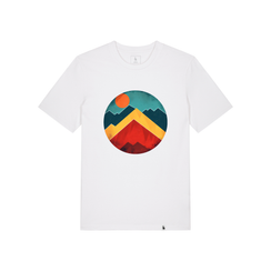 Tricou unisex Sting, print Abstract Mountains