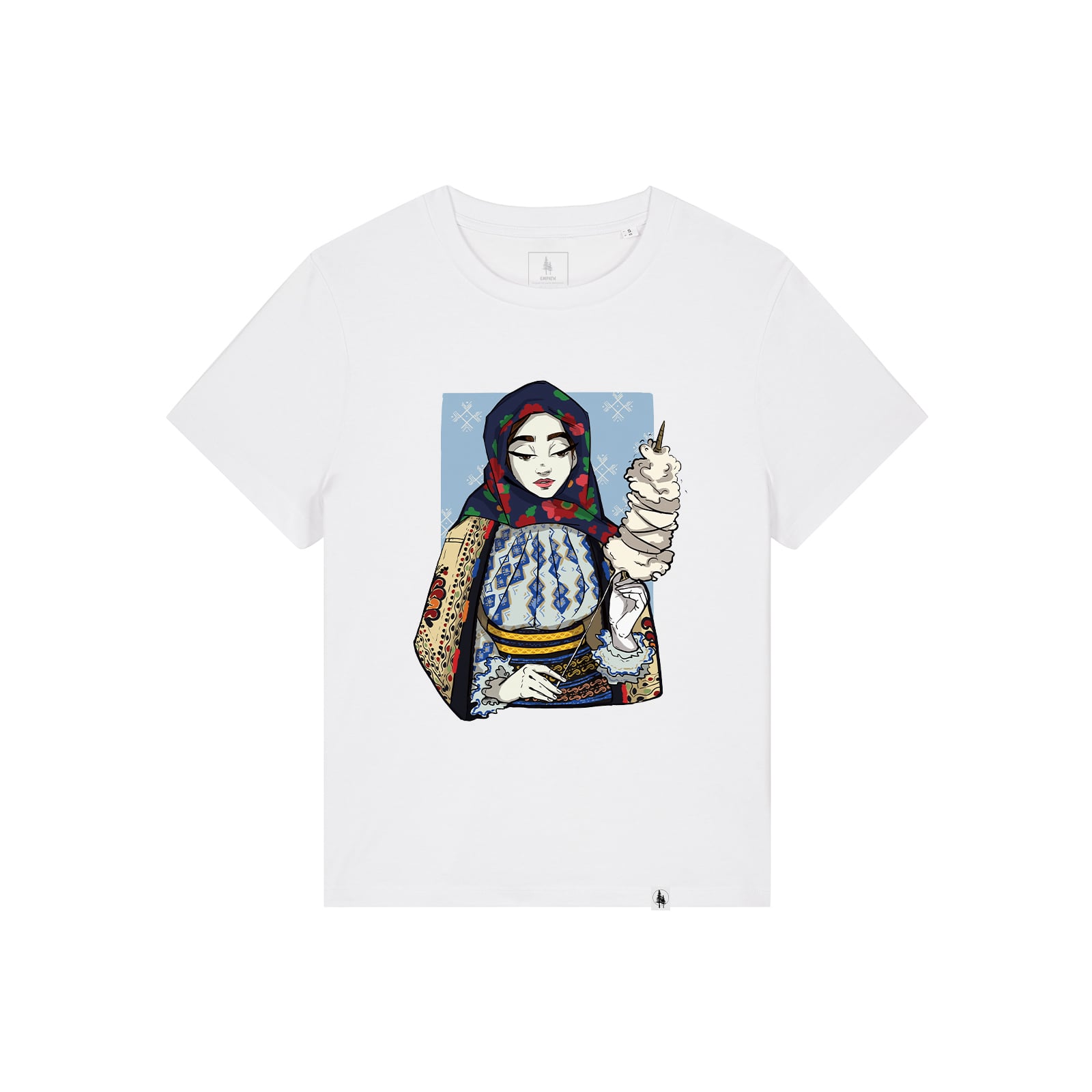 Tricou dama Mura, print Romancuta Bistrita