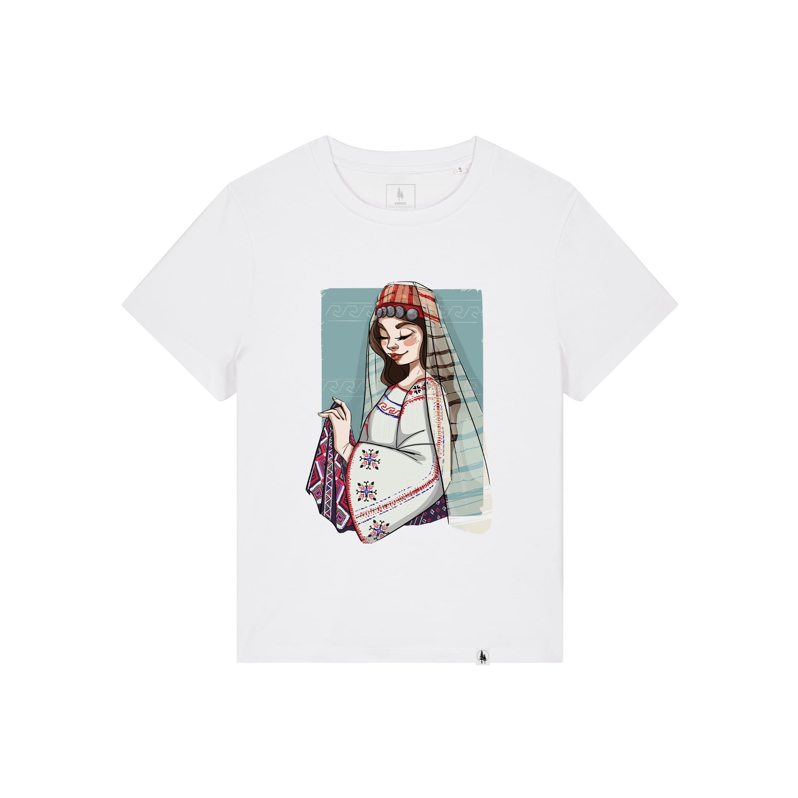 Tricou dama Mura, print Romancuta Dobrogea