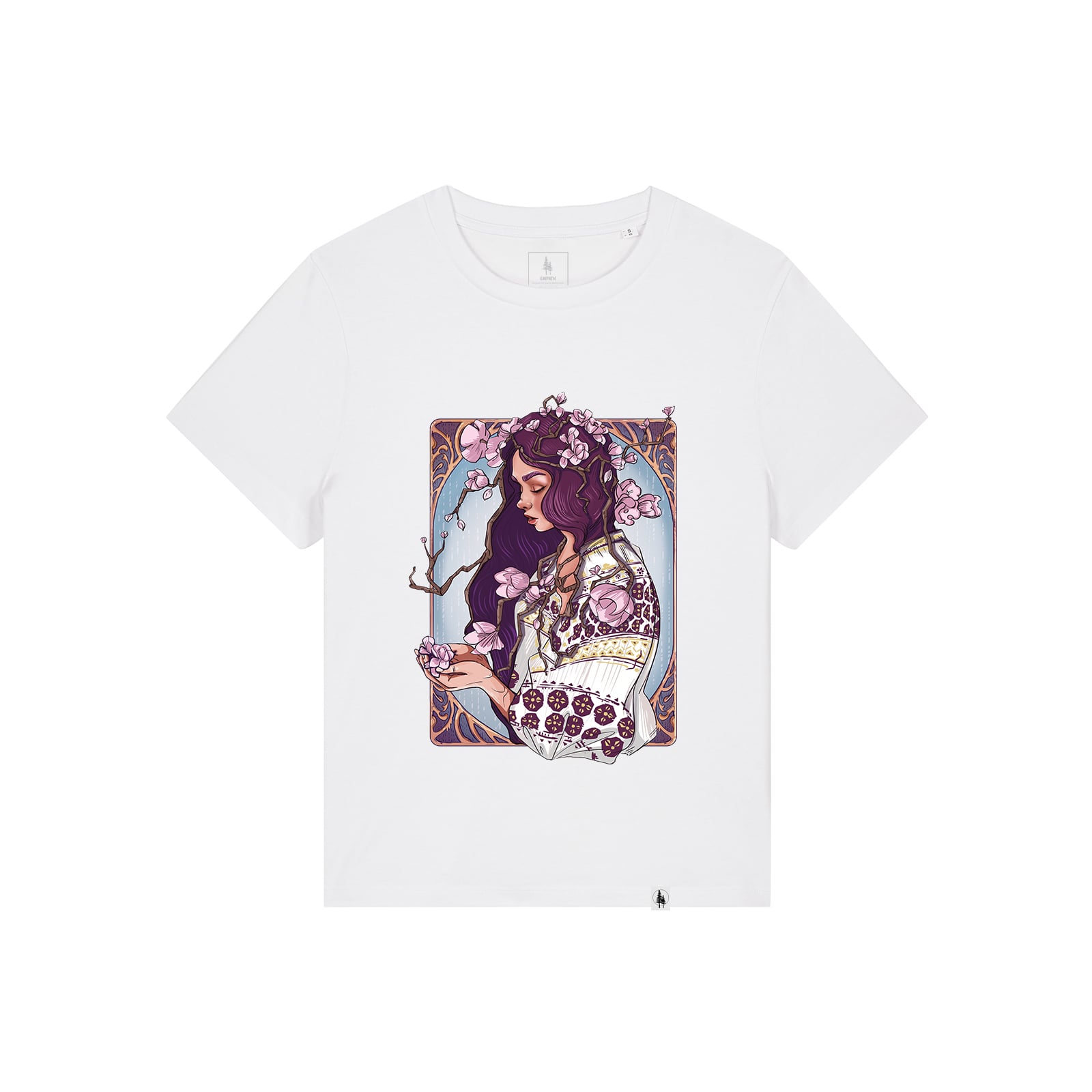 Tricou dama Mura, print Romancuta Primavara