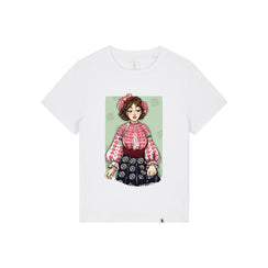 Tricou dama Mura, print Romancuta Valcea