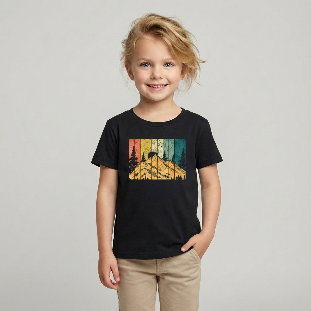 Tricou copii, print Rising