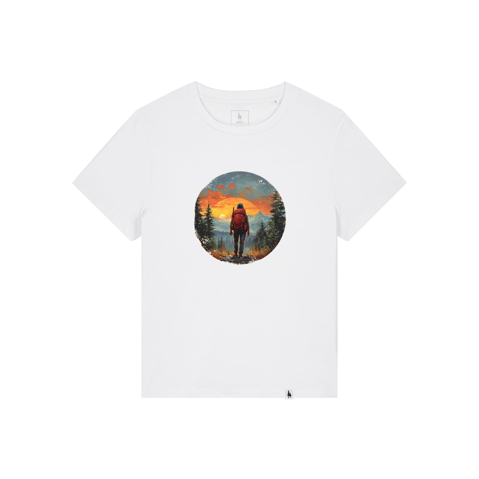 Tricou dama Mura, print Horizon Hike