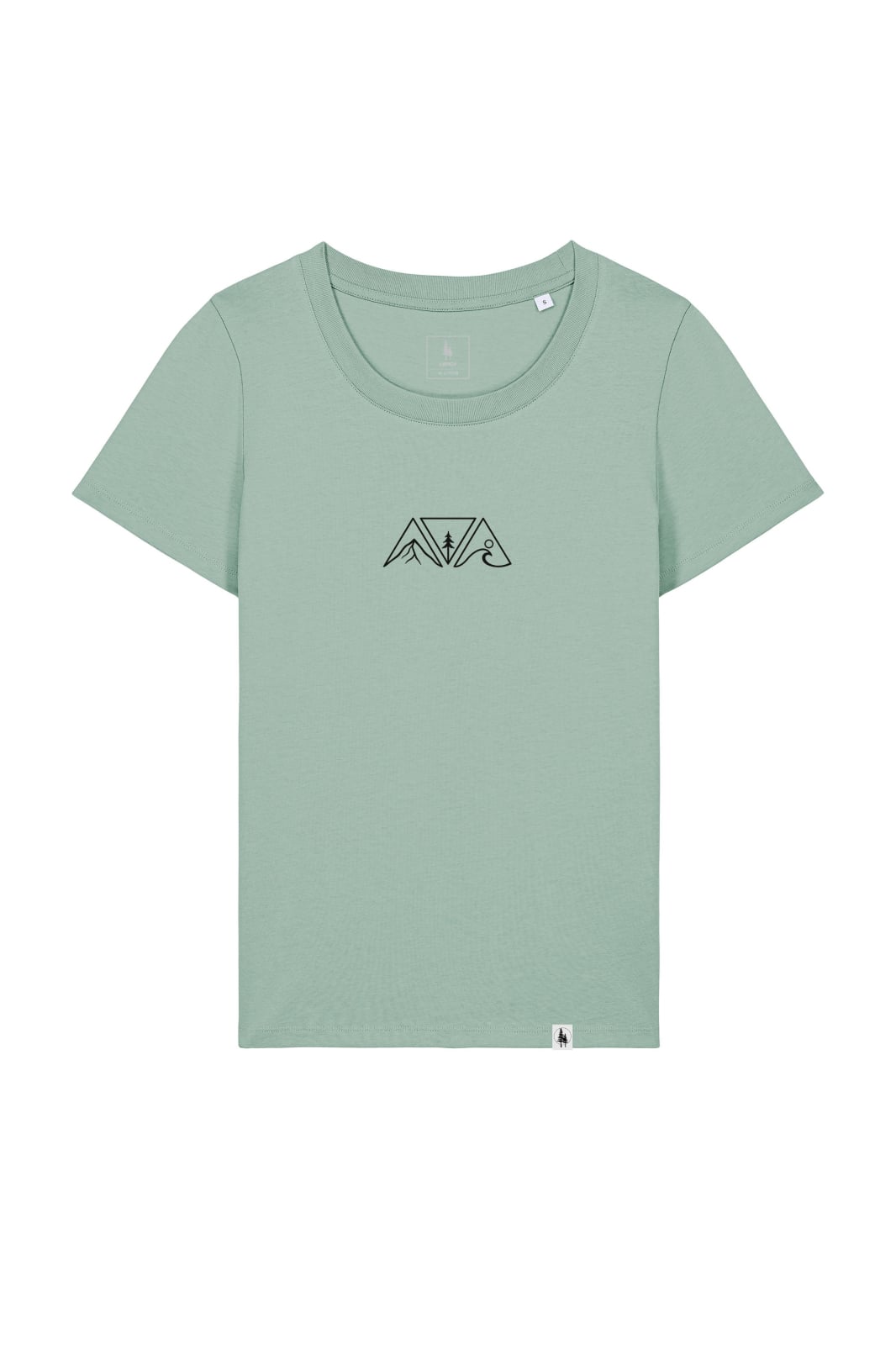 Tricou dama Exa, print Nature, fitted