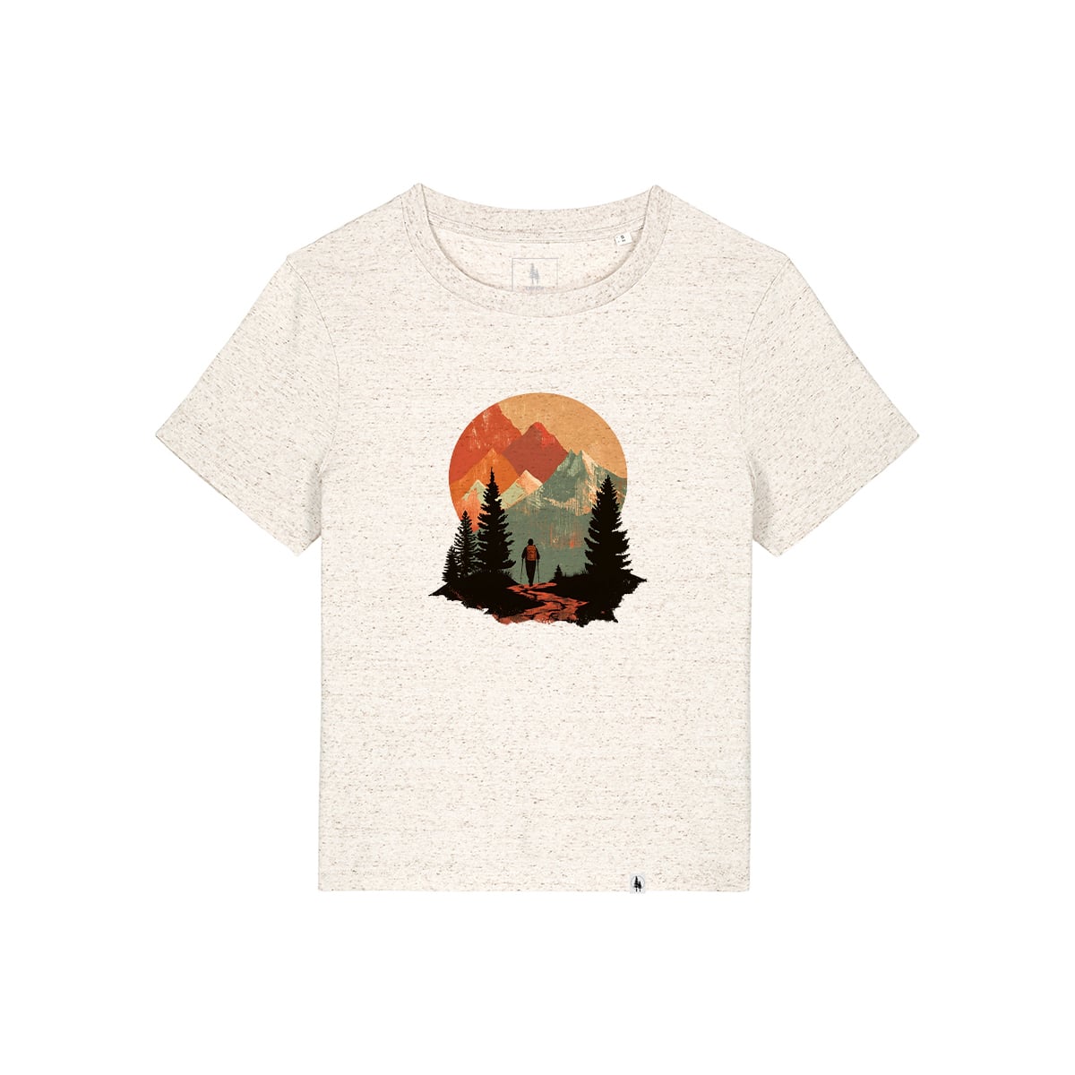 Tricou dama Mura, print Wanderer 2