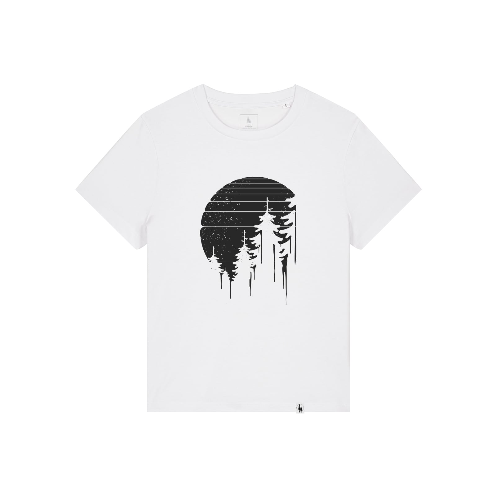 Tricou dama Mura, print Night Forest