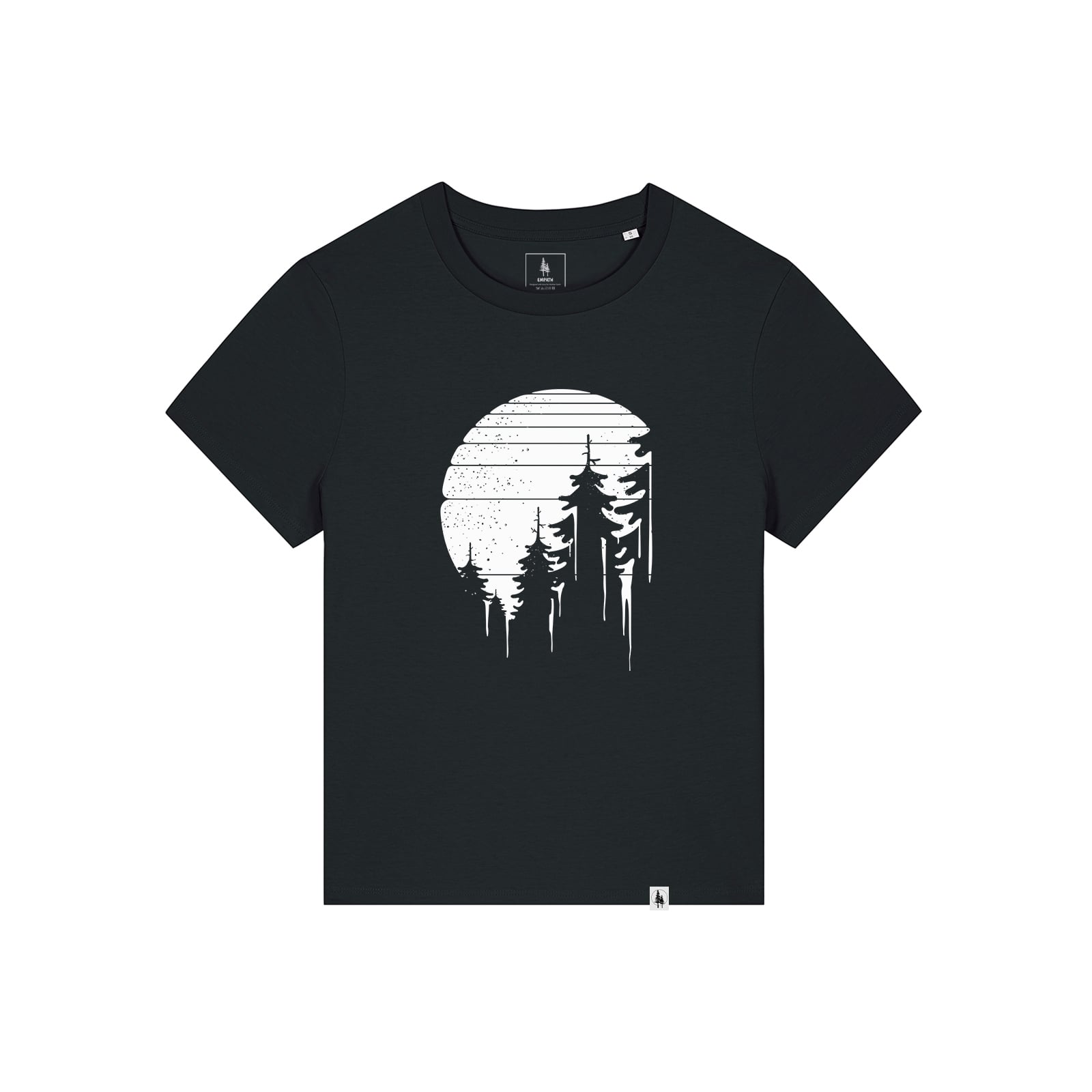 Tricou dama Mura, print Night Forest