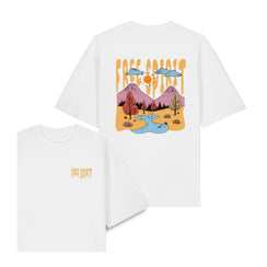 Tricou unisex Blaro, print Free Spirit, oversized fit