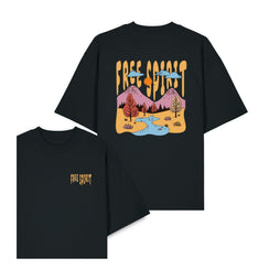 Tricou unisex Blaro, print Free Spirit, oversized fit