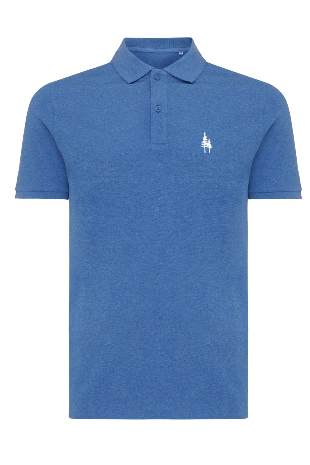 Tricou polo unisex, 50% reciclat și 50% organic, logo Brodat