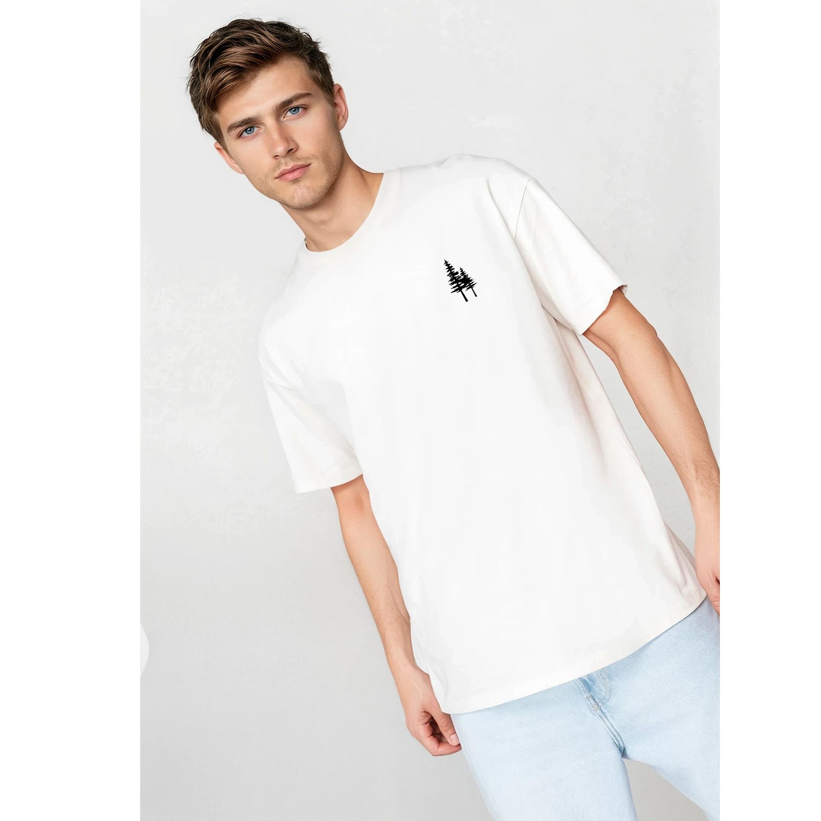 Tricou unisex cu umerii cazuti