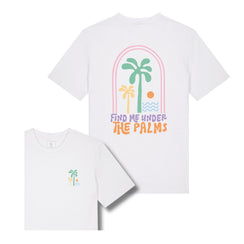 Tricou unisex Sting, print Find me under the Palms