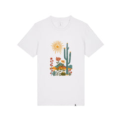 Tricou unisex subtire Caro, print Desert Bloom
