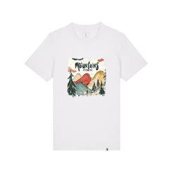 Tricou unisex subtire Caro, print Mountains Stories