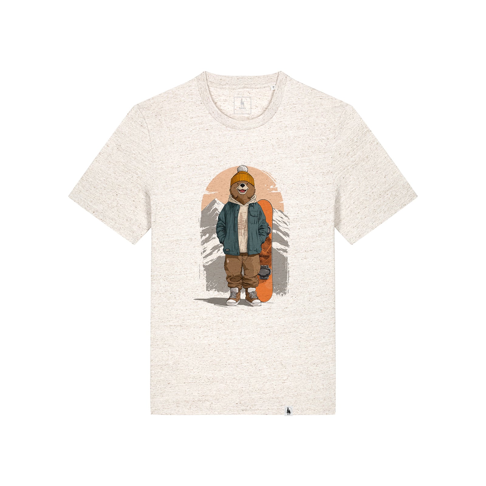 Tricou unisex Sting, print Powder Bear