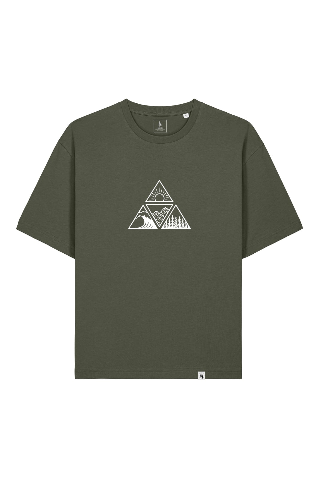 Tricou unisex Briz, print Balance, relaxed fit