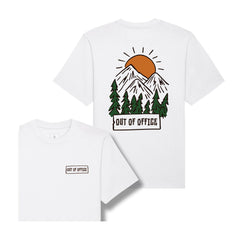 Tricou unisex Friz, print Out of Office, heavy cotton, relaxed fit