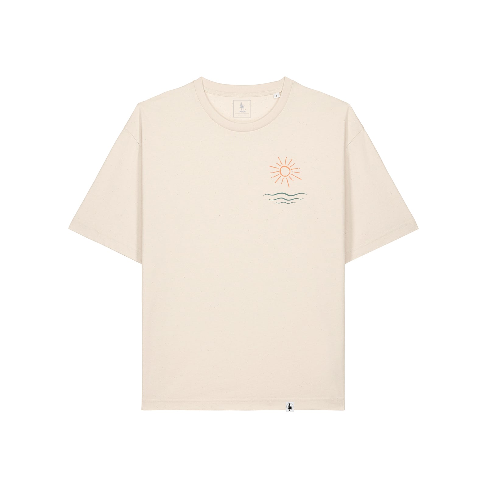 Tricou unisex Briz, print Ocean explore, relaxed fit