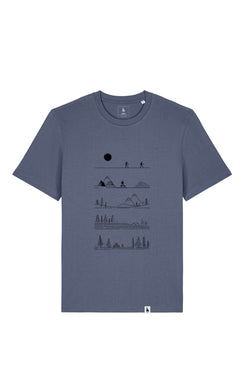Tricou unisex Sting, print Camping in the mountains