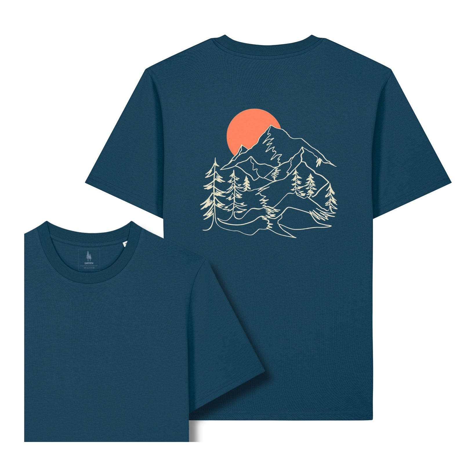 Tricou unisex Sting, print Sunset Peaks