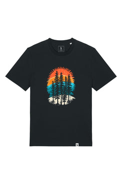 Tricou unisex Sting, print Sunset Pines