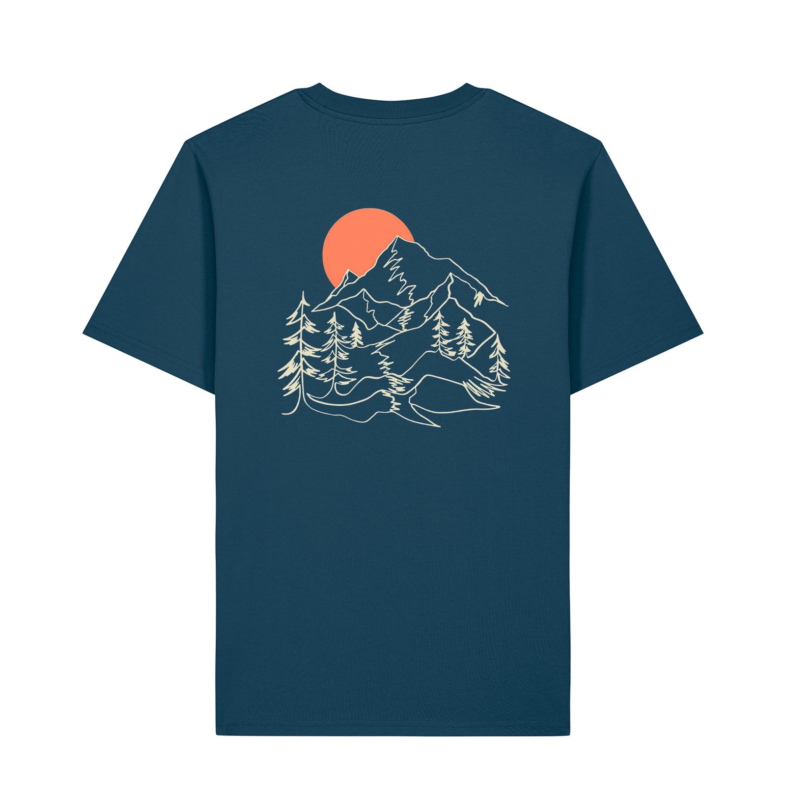 Tricou unisex Sting, print Sunset Peaks